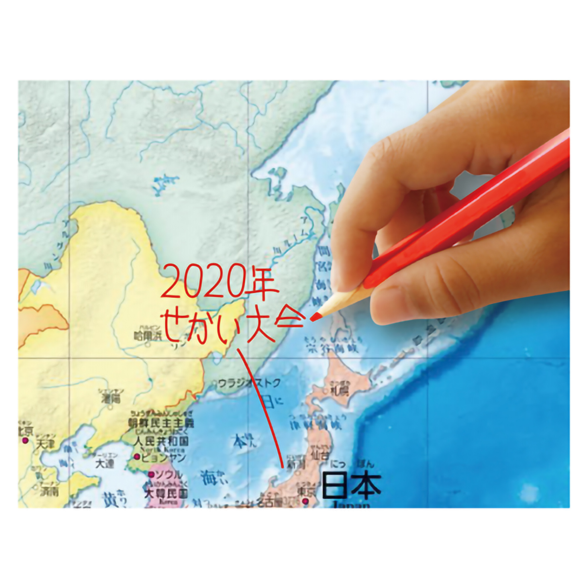 デビカ いろいろ書ける!消せる!世界地図 073102