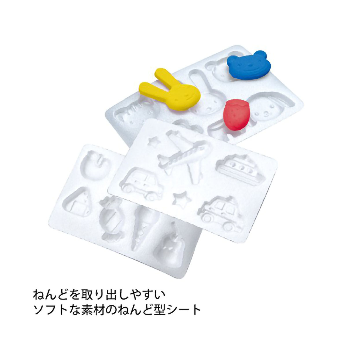 デビカ　日本のお米でつくったねんど　０９３１１１　５色入（青・黄・緑・白・赤）