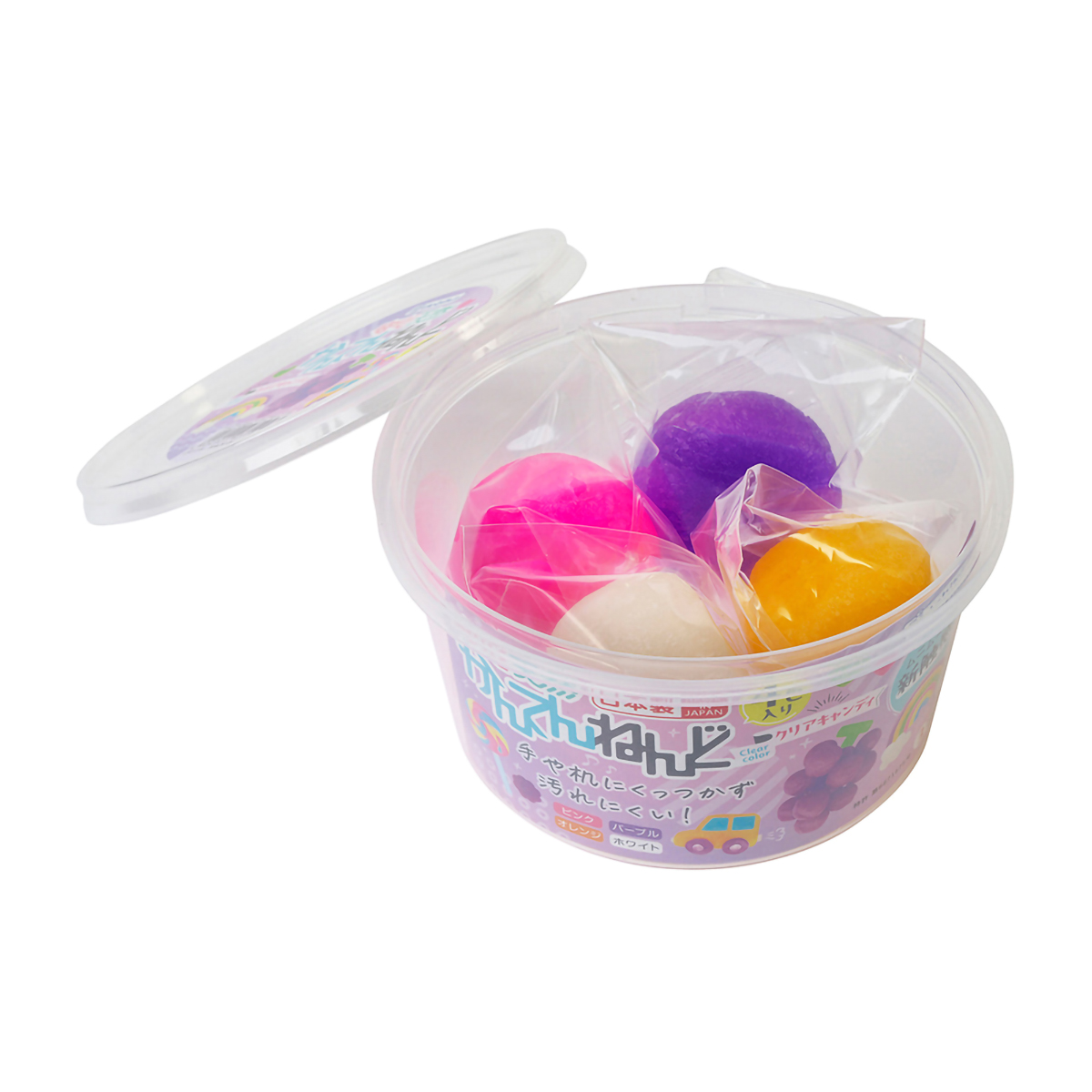 デビカ　かんてんねんど　クリアキャンディ　０９３１９４　４色入