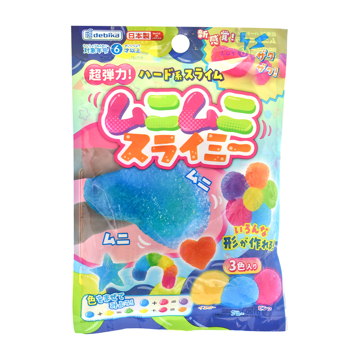 デビカ　超弾力！ハード系スライム　ムニムニスライミー　０９３６９０　３個入