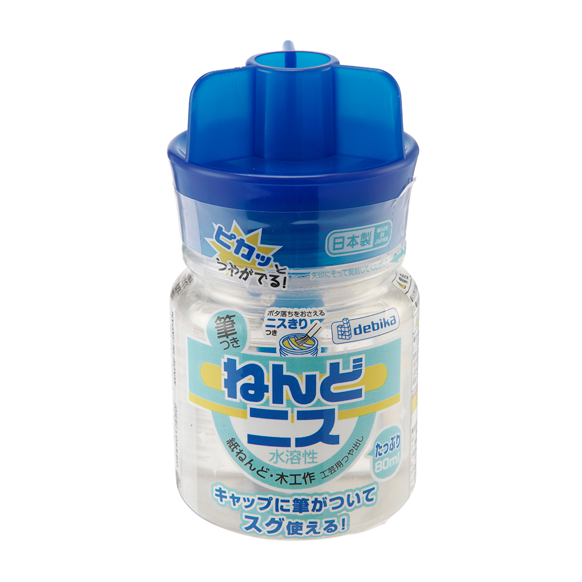 デビカ　筆つきねんどニス　０９４５０１　８０ｍＬ