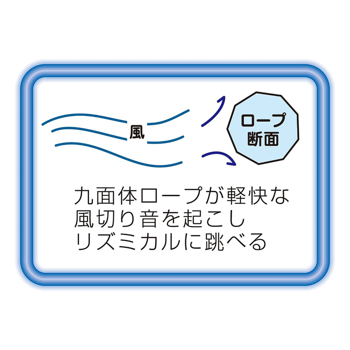 デビカ　瞬足なわとびスタンダートタイプ　ブルー　１０３５７２　長さ：２ｍ７０ｃｍ