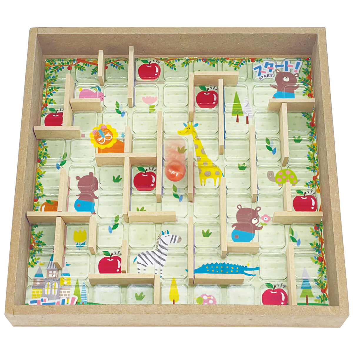 デビカ　イクモク木製知育　無限カラコロ迷路　１１３０１９