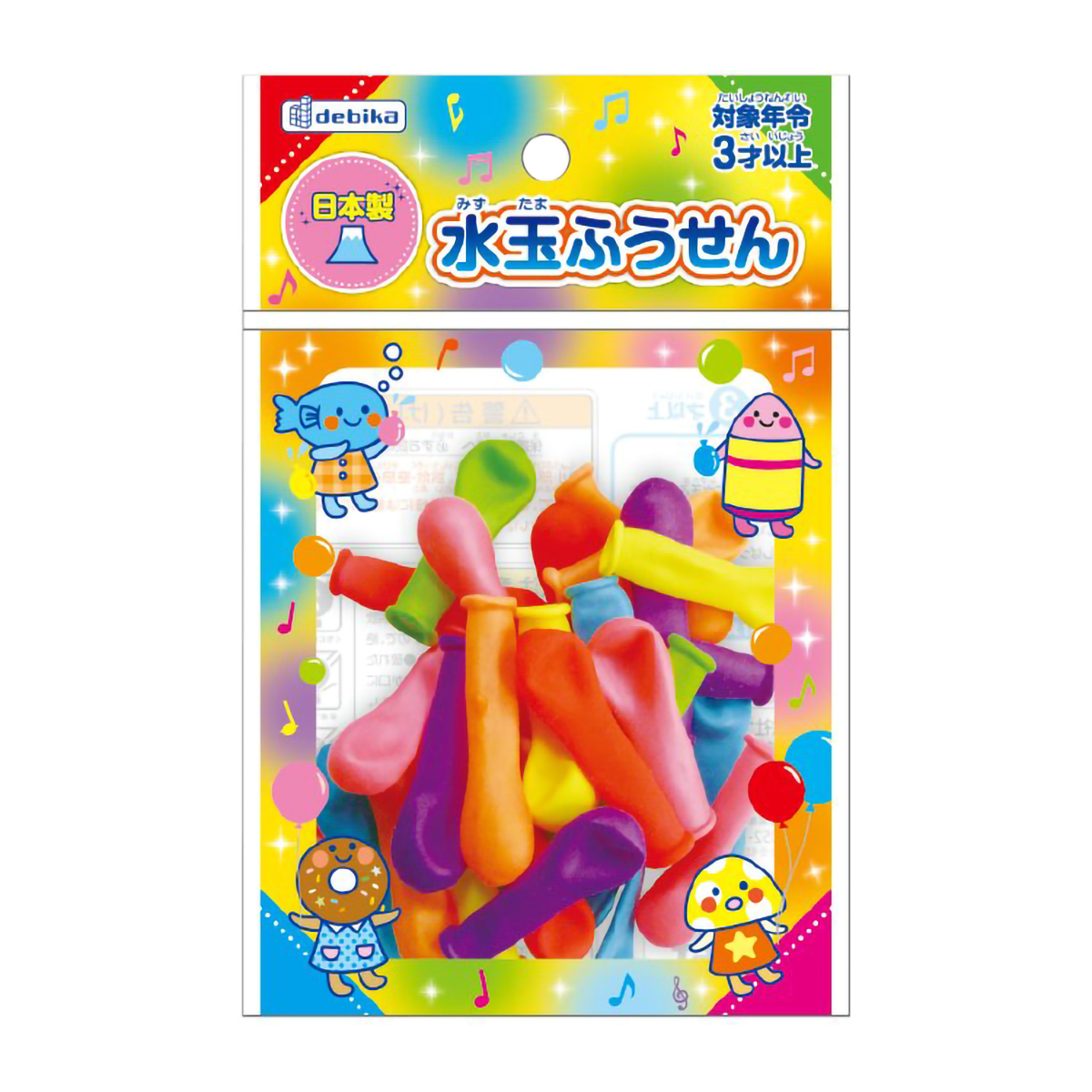 デビカ　水玉ふうせん　１１３４０２　３０個入