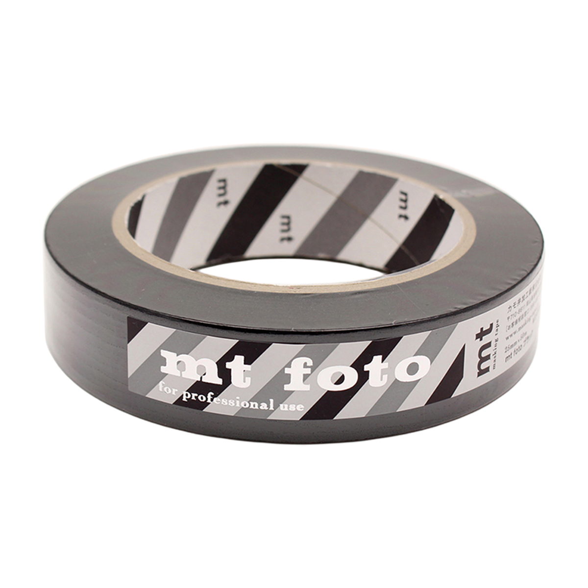 カモ井／マスキングテープ　ｍｔ　ｆｏｔｏ　ブラック　２５ｍｍ×５０ｍ　ＭＴＦＯＴＯ０１