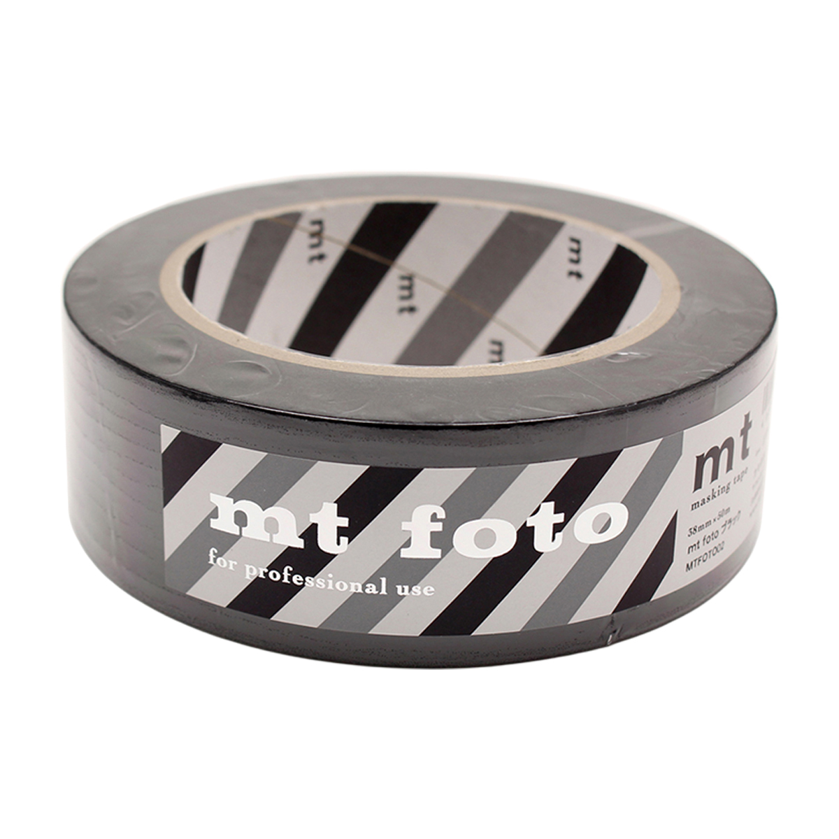 カモ井／マスキングテープ　ｍｔ　ｆｏｔｏ　ブラック　３８ｍｍ×５０ｍ　ＭＴＦＯＴＯ０２