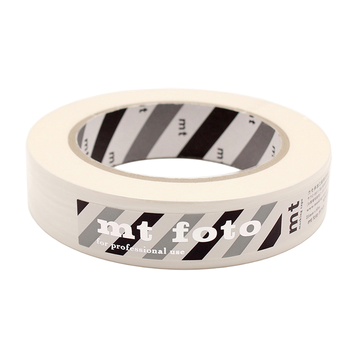 カモ井／マスキングテープ　ｍｔ　ｆｏｔｏ　ホワイト　２５ｍｍ×５０ｍ　ＭＴＦＯＴＯ０４