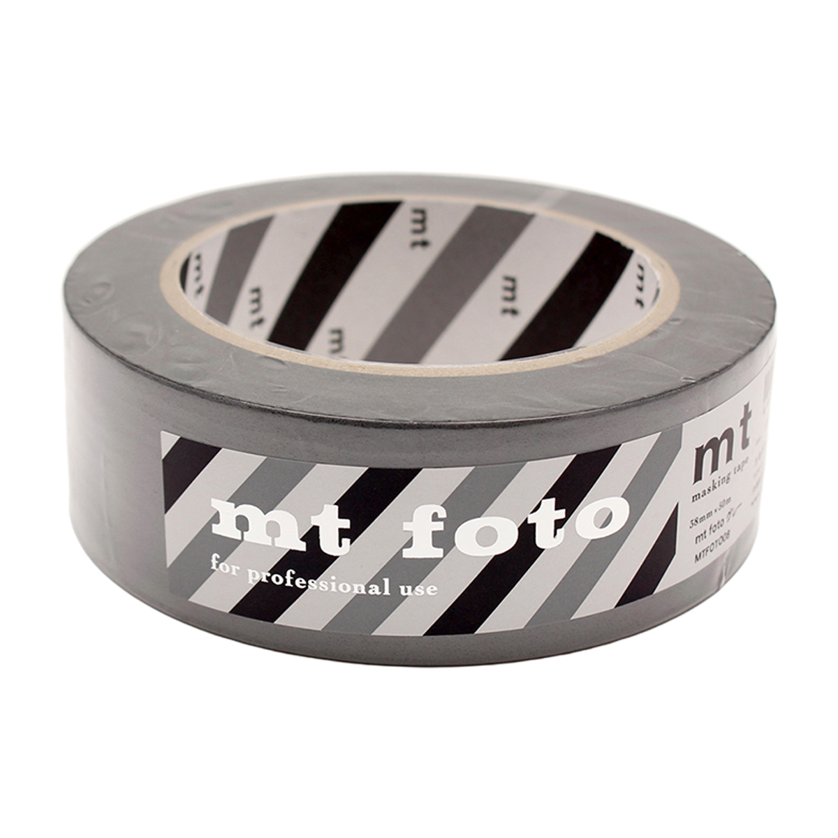 カモ井／マスキングテープ　ｍｔ　ｆｏｔｏ　グレー　３８ｍｍ×５０ｍ　ＭＴＦＯＴＯ０８