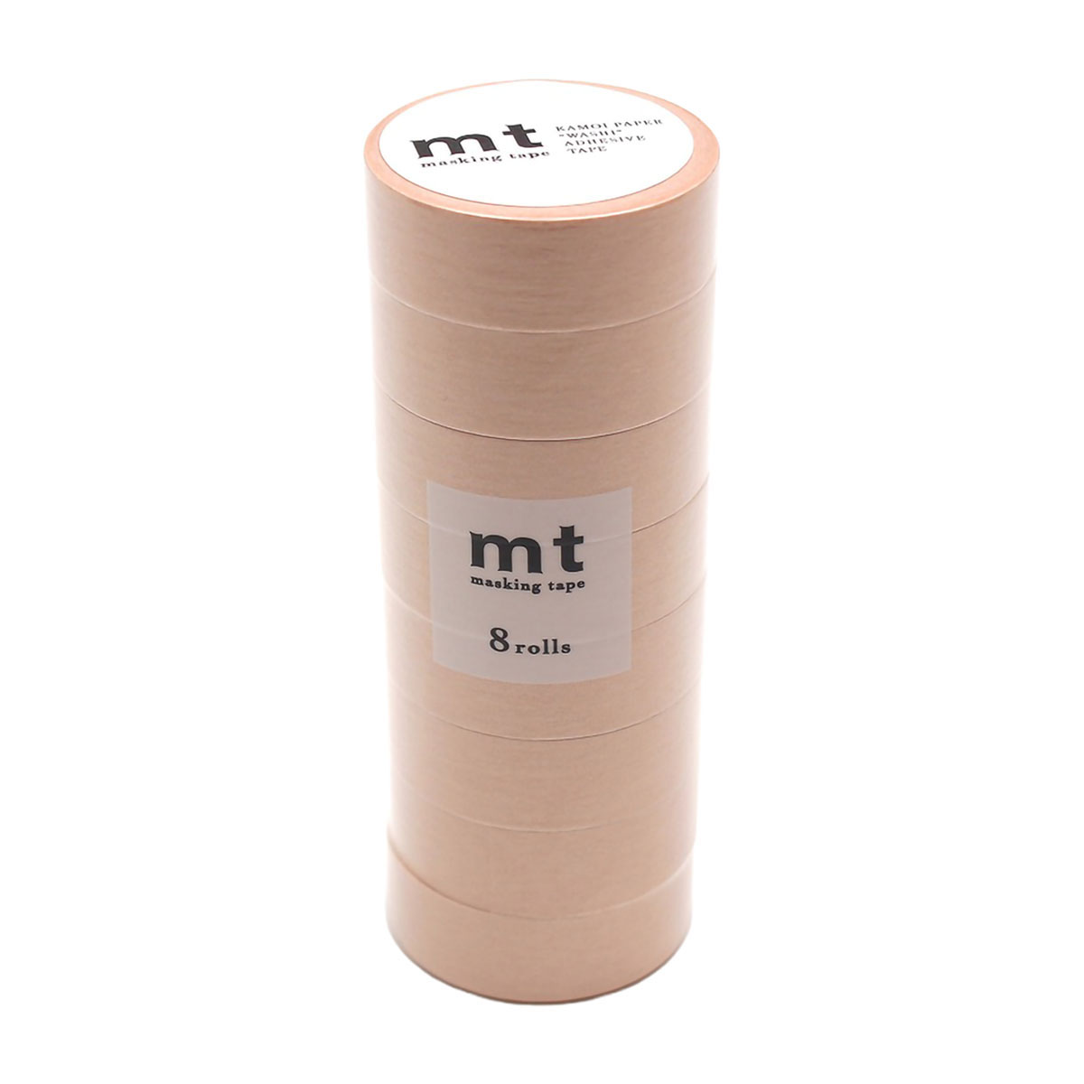 カモ井／マスキングテープ　ｍｔ　８Ｐ　パステルキャロット　ＭＴ０８Ｐ４８５