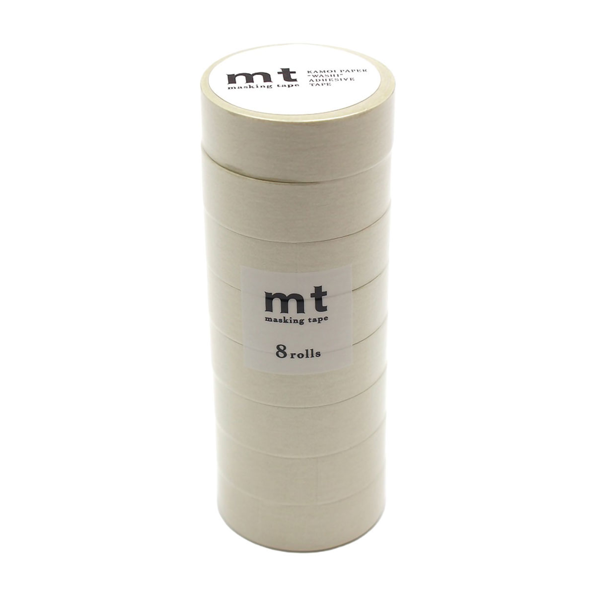 カモ井／マスキングテープ　ｍｔ　８Ｐ　パステルアイボリー　ＭＴ０８Ｐ４９８