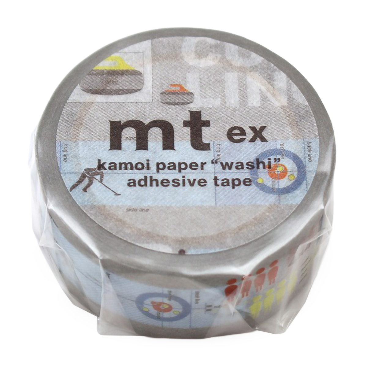 カモ井／マスキングテープ　ｍｔ　ｅｘ　ウィンタースポーツ・カーリング　ＭＴＥＸ１Ｐ２３３