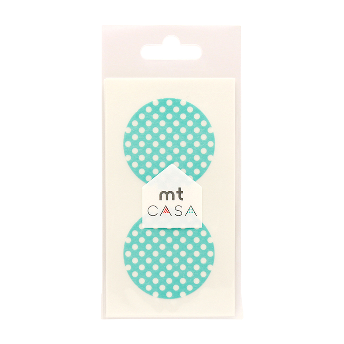 カモ井／マスキングテープ　ｍｔ　ｃａｓａ　ｓｅａｌ　　ドット・ミント　ＭＴＣＤＳ０１６