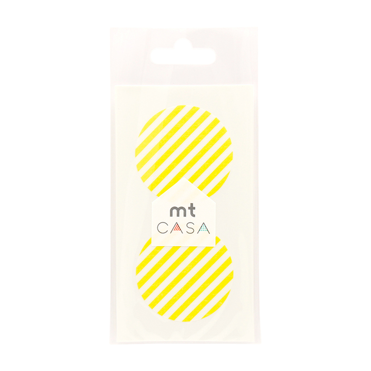 カモ井／マスキングテープ　ｍｔ　ｃａｓａ　ｓｅａｌ　ストライプ・レモン　ＭＴＣＤＳ０２３