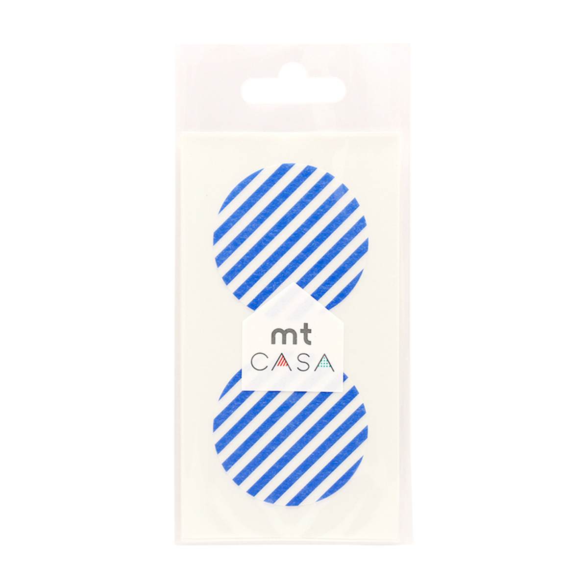 カモ井／マスキングテープ　ｍｔ　ｃａｓａ　ｓｅａｌ　ストライプ・ブルー　ＭＴＣＤＳ０２４