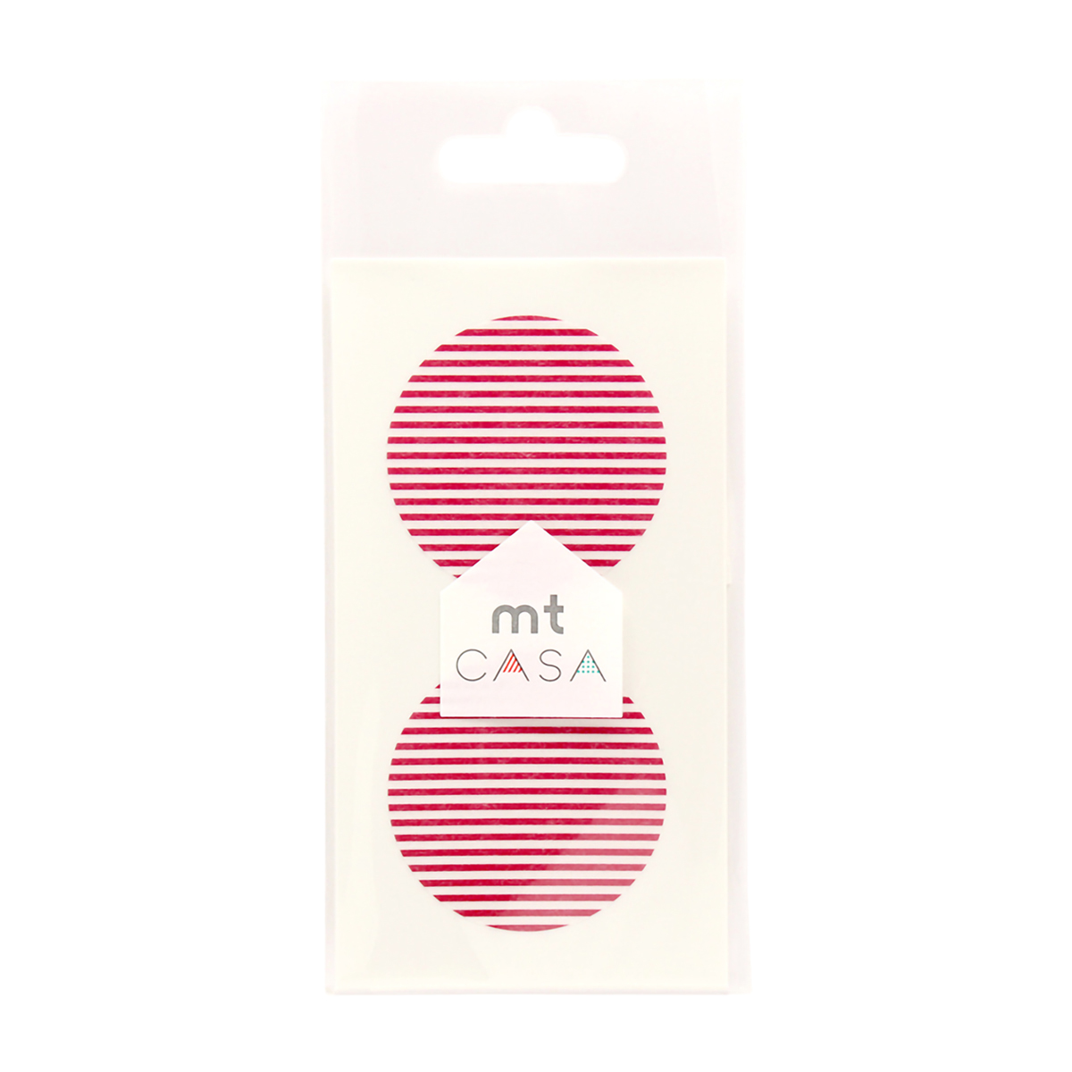 カモ井／マスキングテープ　ｍｔ　ｃａｓａ　ｓｅａｌ　ボーダー・いちご　ＭＴＣＤＳ０２６