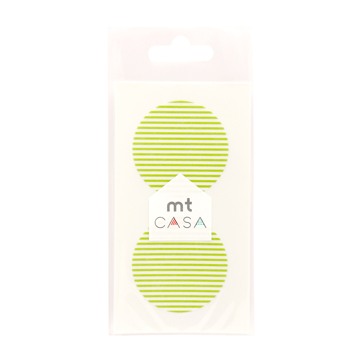 カモ井／マスキングテープ　ｍｔ　ｃａｓａ　ｓｅａｌ　ボーダー・キウイ　ＭＴＣＤＳ０２７