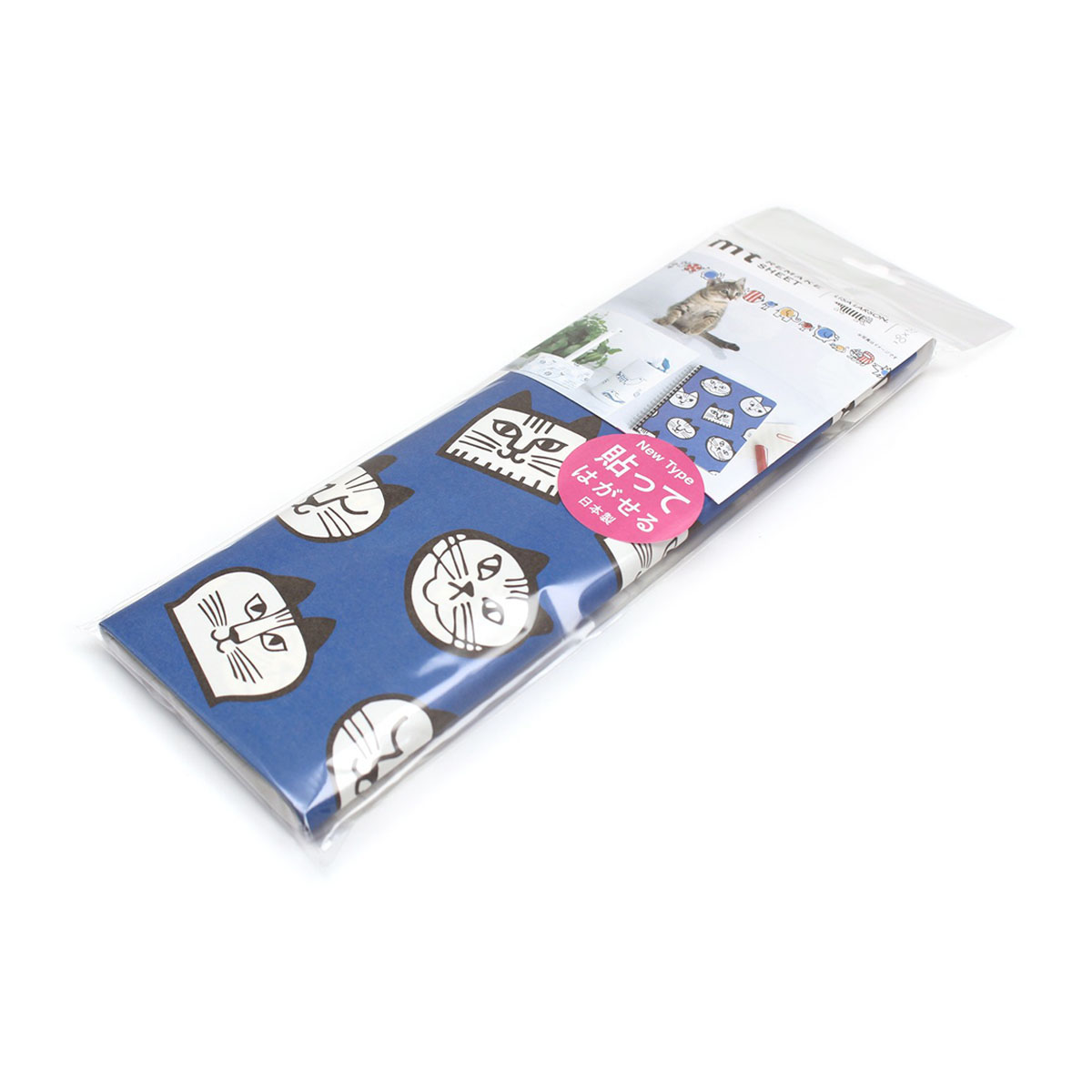 カモ井／マスキングテープ　ｍｔ　リメイクシート　Ｌｉｓａ　Ｌａｒｓｏｎ　ねこのかお　ＭＴＣＡＲＬ００３