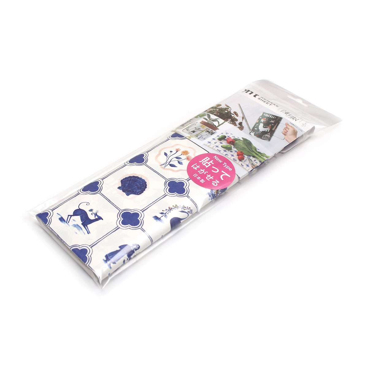 カモ井／マスキングテープ　ｍｔ　リメイクシート　Ｐｏｌｌｙ　Ｆｅｒｎ　Ｂｌｕｅ　Ｔｉｌｅ　ＭＴＣＡＲＰＦ０１