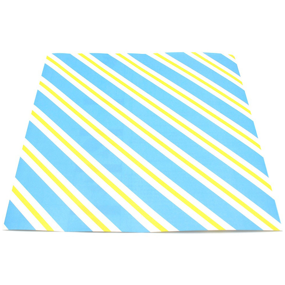 カモ井／マスキングテープ　ｍｔリメイクシートスクエア　ストライプ・ライトブルー×イエロー　ＭＴＣＡＲＳ００８