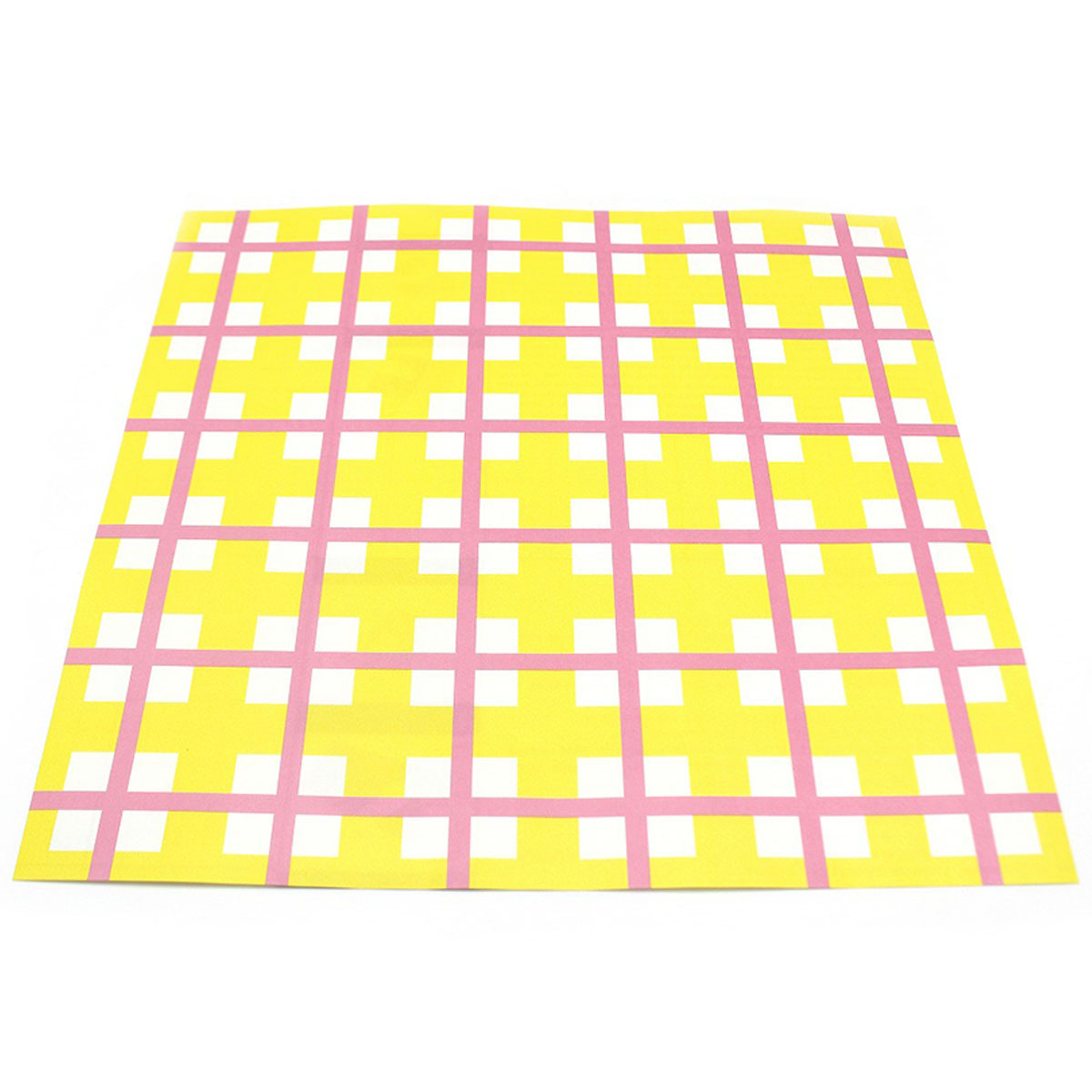 カモ井／マスキングテープ　ｍｔリメイクシートスクエア　方眼・ピンク×イエロー　ＭＴＣＡＲＳ０１１