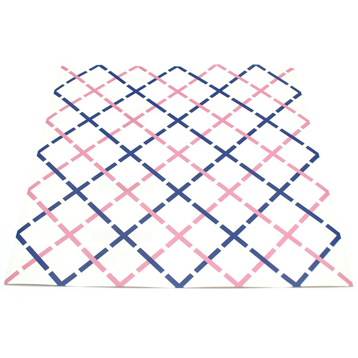 カモ井／マスキングテープ　ｍｔリメイクシートスクエア　クロス・ネイビー×ピンク　ＭＴＣＡＲＳ０１６