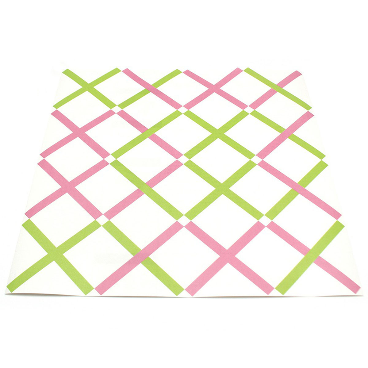 カモ井／マスキングテープ　ｍｔリメイクシートスクエア　クロス・ピンク×イエローグリーン　ＭＴＣＡＲＳ０１７