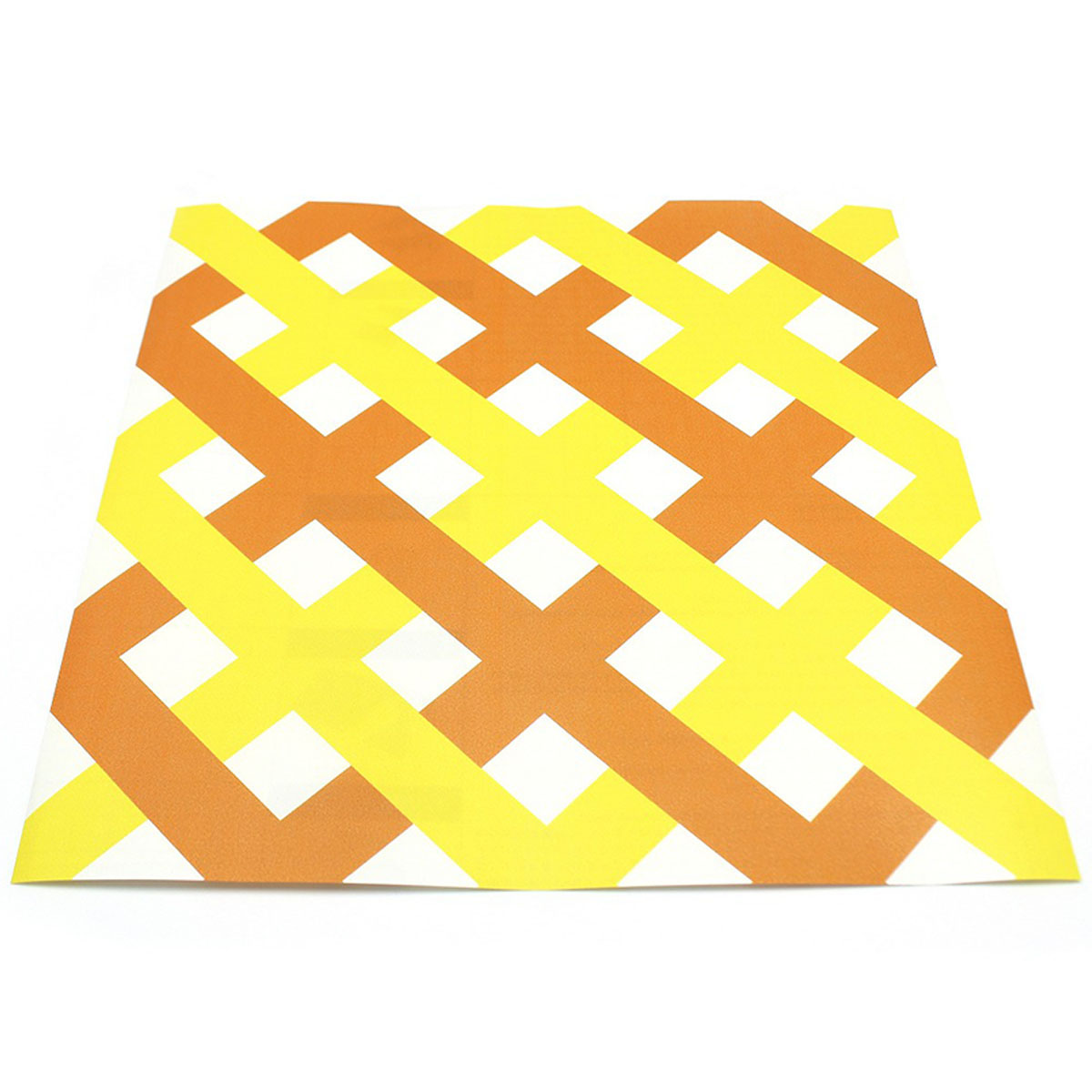 カモ井／マスキングテープ　ｍｔリメイクシートスクエア　クロス・オレンジ×イエロー　ＭＴＣＡＲＳ０１８