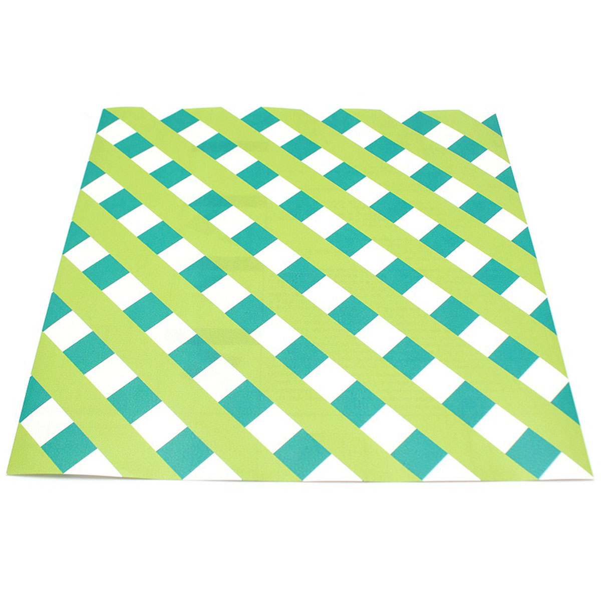 カモ井／マスキングテープ　ｍｔリメイクシートスクエア　クロス・グリーン×イエローグリーン　ＭＴＣＡＲＳ０１９