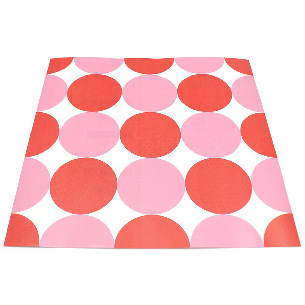 カモ井／マスキングテープ　ｍｔリメイクシートスクエア　サークル・ピンク×レッド　ＭＴＣＡＲＳ０２０