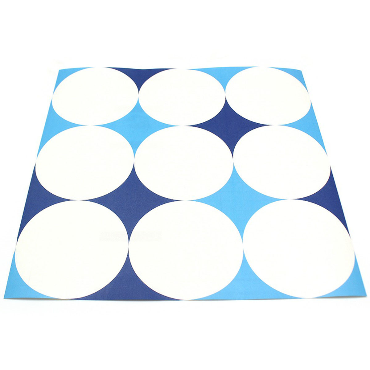 カモ井／マスキングテープ　ｍｔリメイクシートスクエア　サークル・ライトブルー×ネイビー　ＭＴＣＡＲＳ０２１