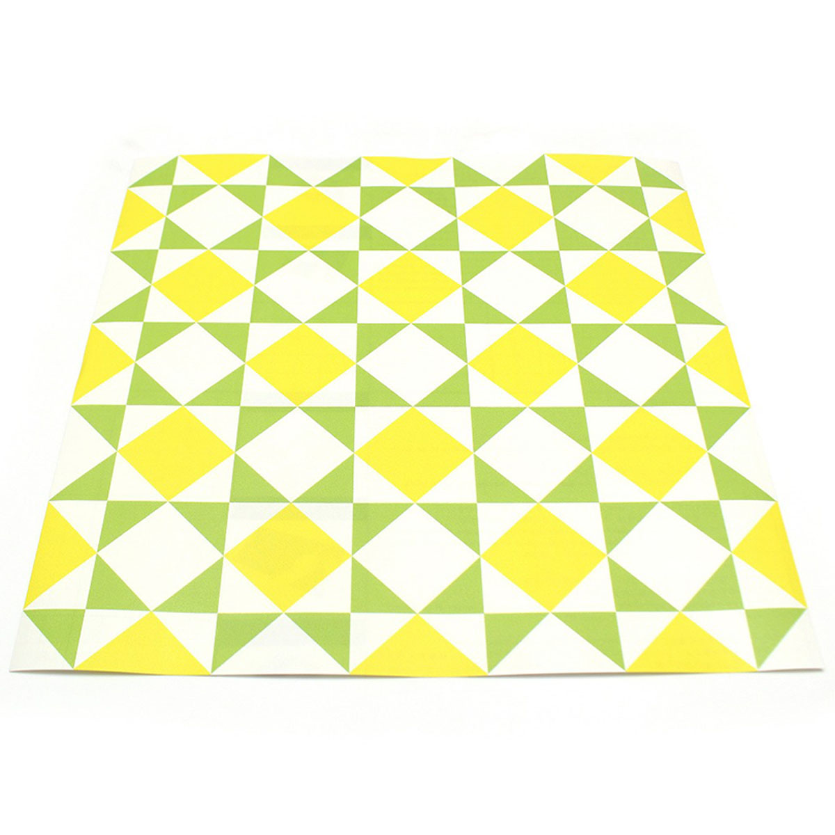 カモ井／マスキングテープ　ｍｔリメイクシートスクエア　ダイヤ・イエロー×イエローグリーン　ＭＴＣＡＲＳ０２４