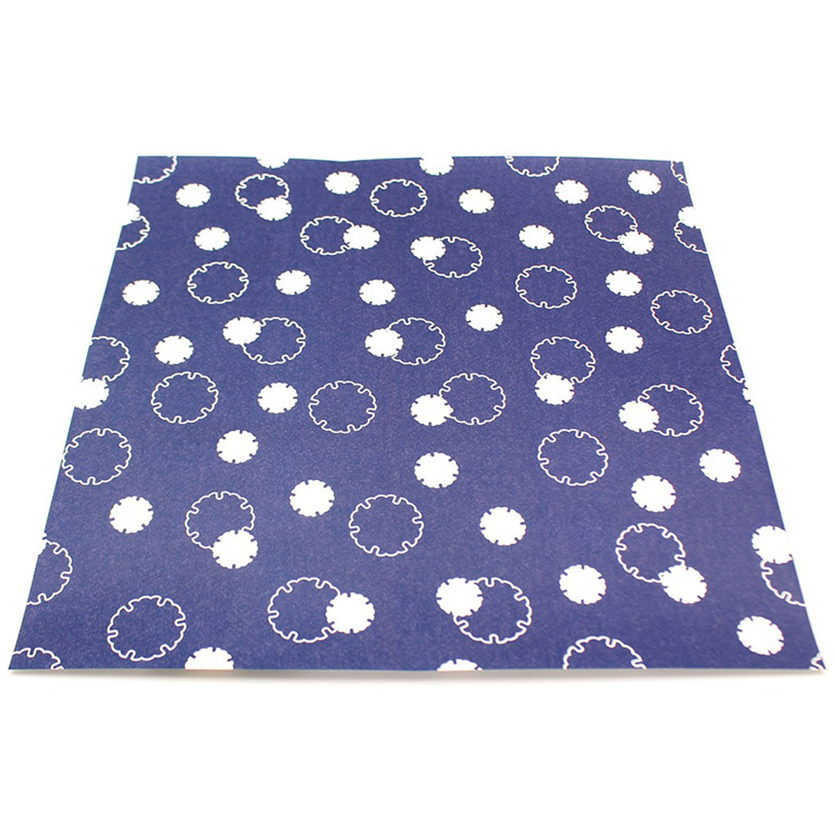 カモ井／マスキングテープ　ｍｔリメイクシートスクエア　雪輪・紺藍　ＭＴＣＡＲＳ０３７