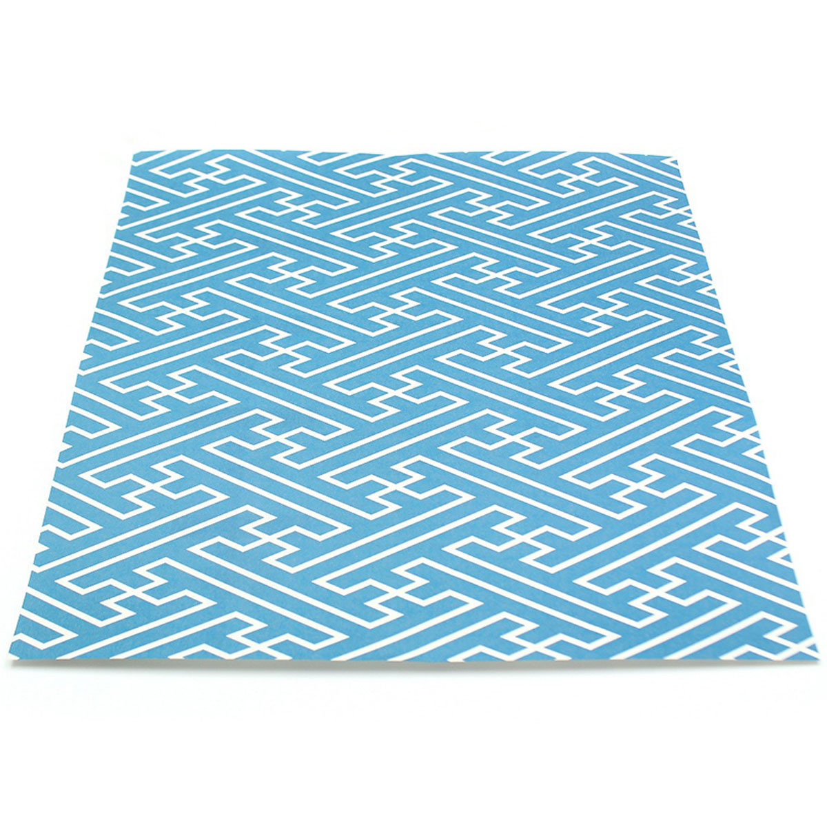 カモ井／マスキングテープ　ｍｔリメイクシートスクエア　紗綾形・納戸色　ＭＴＣＡＲＳ０３９