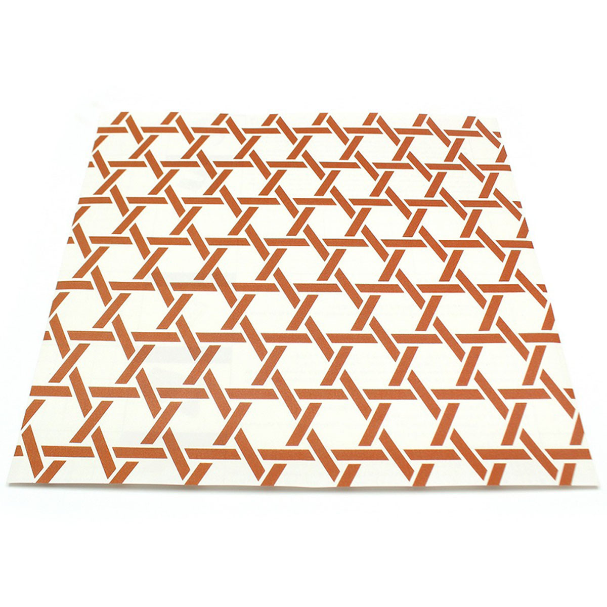 カモ井／マスキングテープ　ｍｔリメイクシートスクエア　籠目・土色　ＭＴＣＡＲＳ０４３