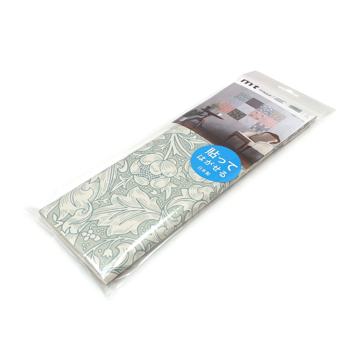 カモ井／マスキングテープ　ｍｔリメイクシートスクエア　Ｍｏｒｒｉｓ＆Ｃｏ．　Ｂａｃｈｅｌｏｒｓ　Ｂｕｔｔｏｎ　Ｂｌｕｅ　ＭＴＣＡＲＳＷ０３