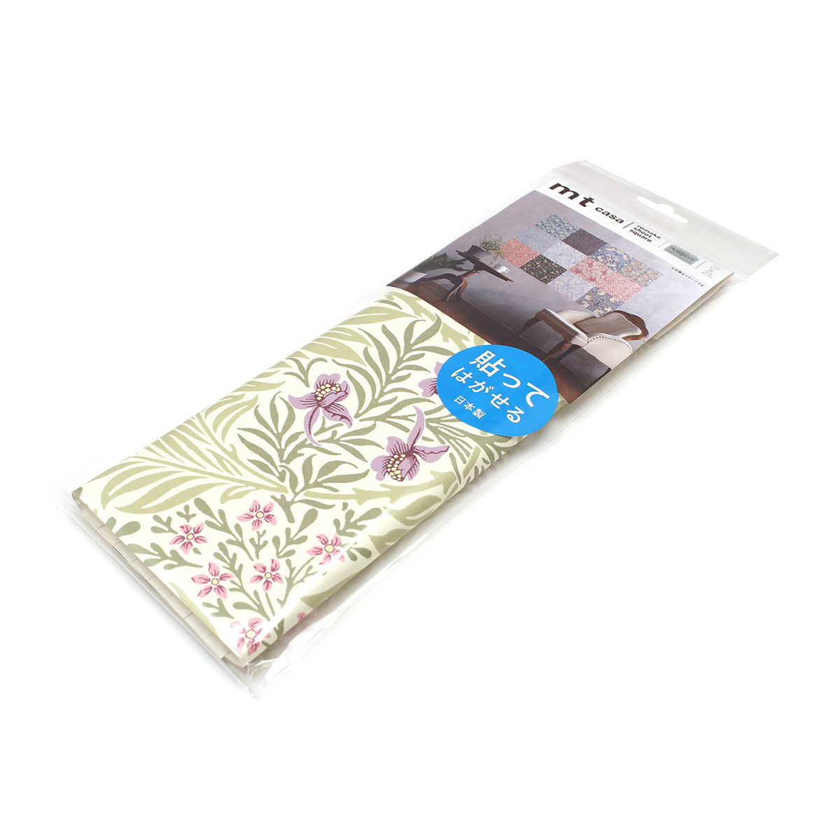 カモ井／マスキングテープ　ｍｔリメイクシートスクエア　Ｍｏｒｒｉｓ＆Ｃｏ．　Ｌａｒｋｓｐｕｒ　ＭＴＣＡＲＳＷ１１