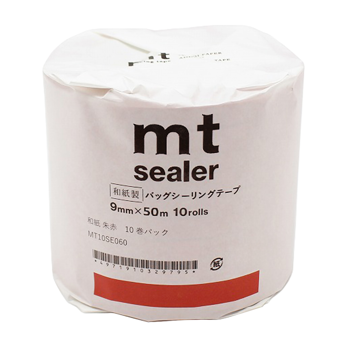 カモ井／マスキングテープ　ｍｔ　ｓｅａｌｅｒ　和紙　朱赤　１０巻パック　ＭＴ１０ＳＥ０６０