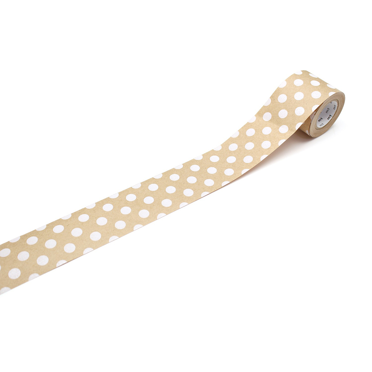 カモ井／マスキングテープ　ｍｔ水貼りテープ　ドット・ホワイト　ＭＴＧＡＭＴ０４