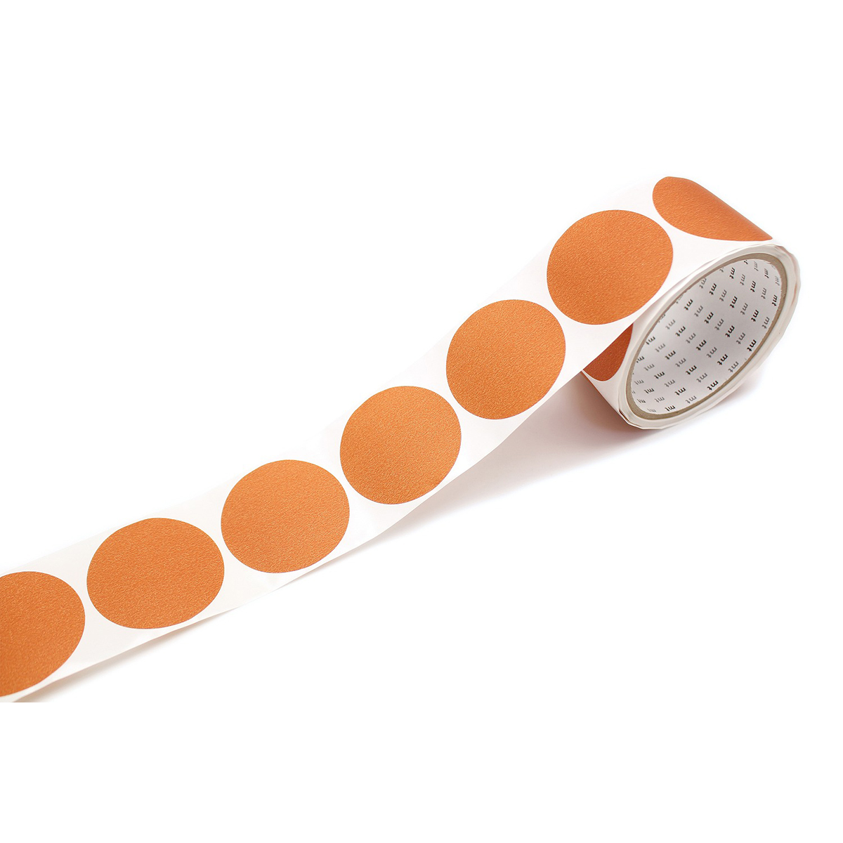 カモ井／マスキングテープ　丸シールロール１００　マットバーントオレンジ　ＭＴＳＥＡＲ０４