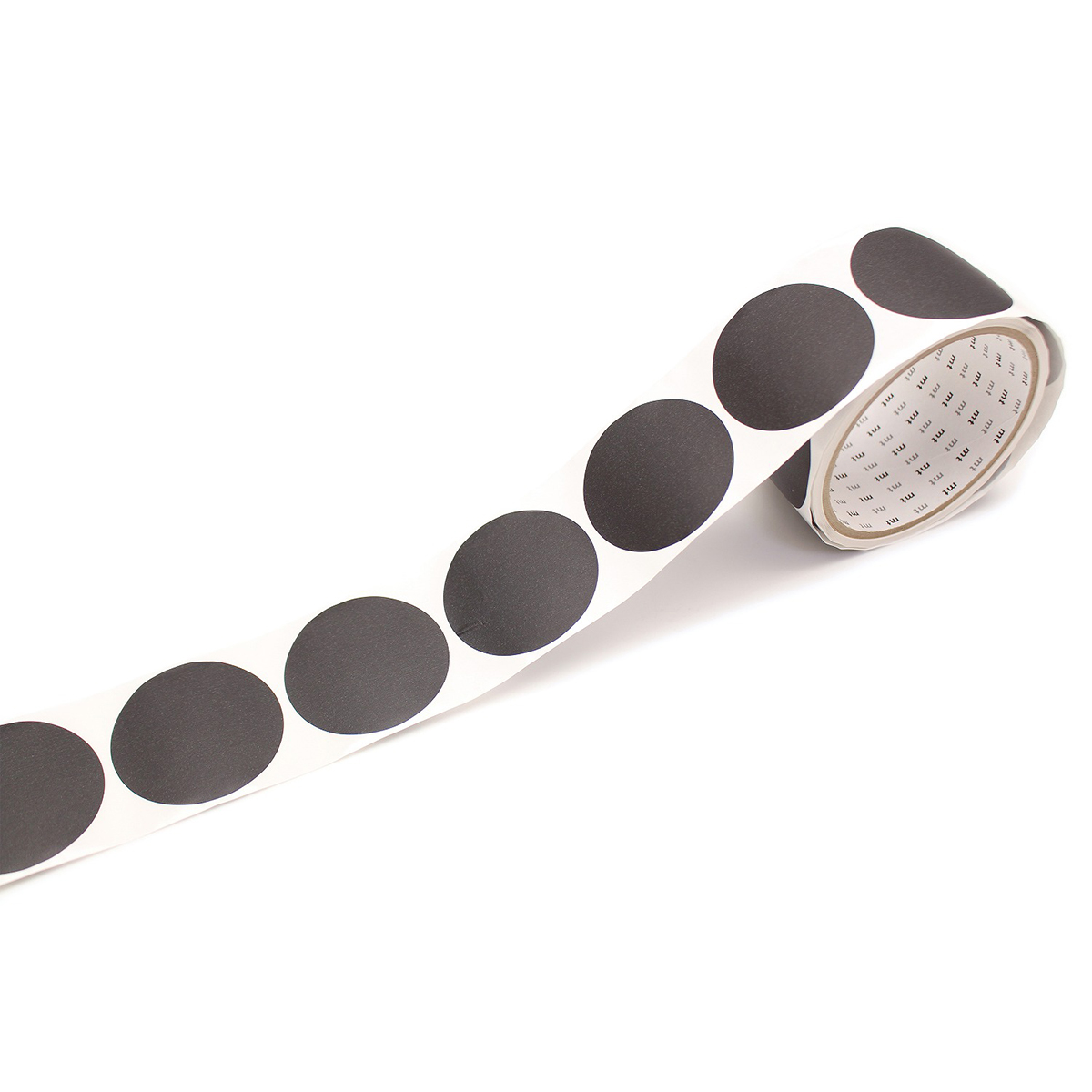 カモ井／マスキングテープ　丸シールロール１００　マットブラック　ＭＴＳＥＡＲ０６