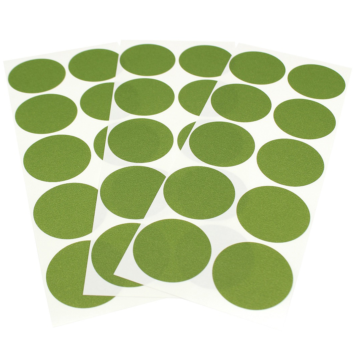 カモ井／マスキングテープ　丸シールシート３０　マットオリーブグリーン　ＭＴＳＥＡＳ０１