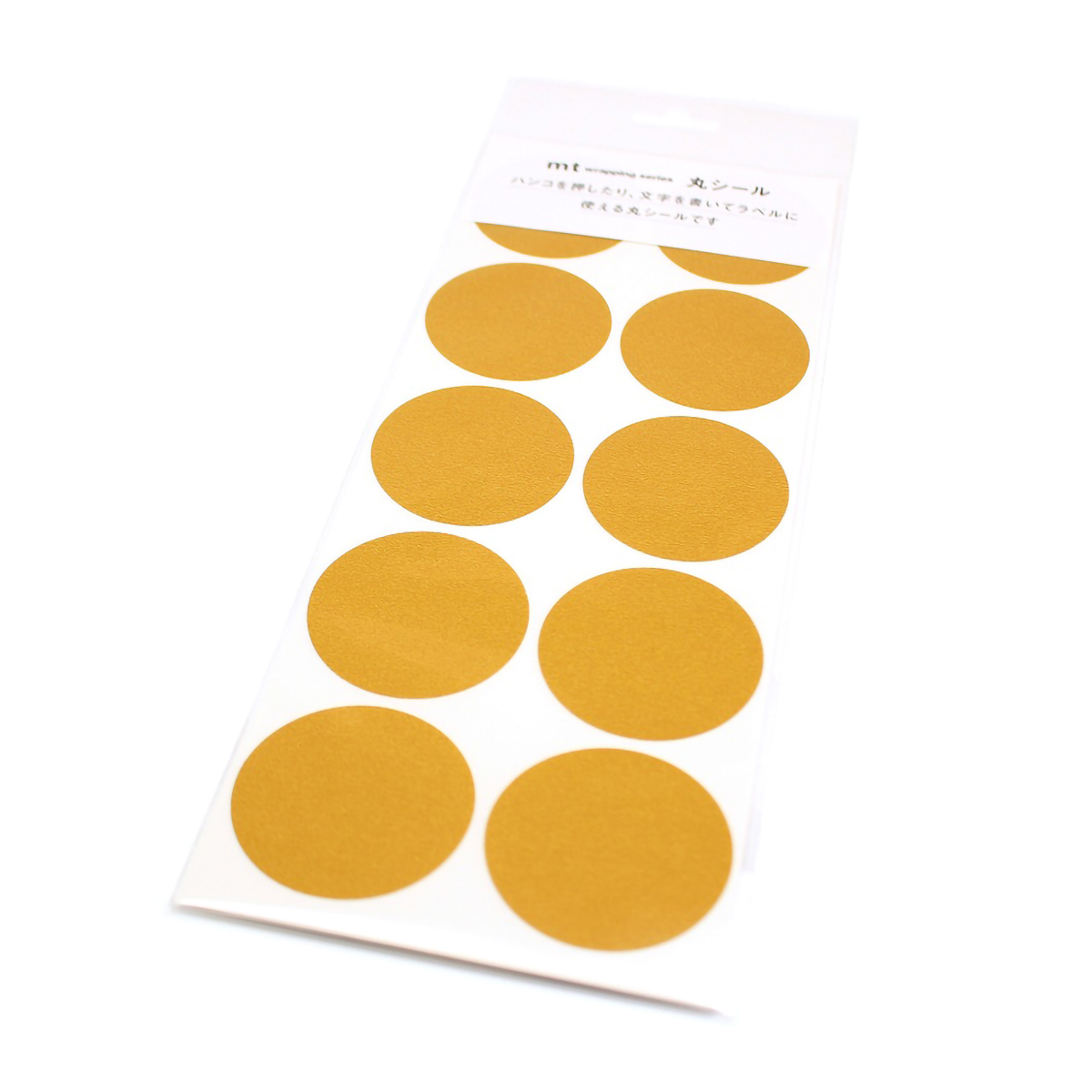 カモ井／マスキングテープ　丸シールシート３０　マットマスタード　ＭＴＳＥＡＳ０２