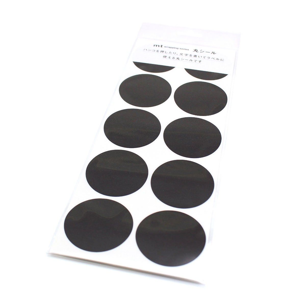 カモ井／マスキングテープ　丸シールシート３０　マットブラック　ＭＴＳＥＡＳ０６