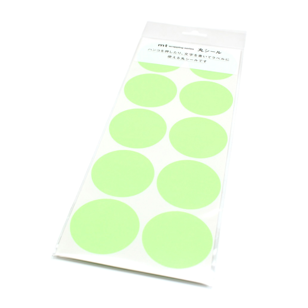 カモ井／マスキングテープ　丸シールシート３０　ショッキンググリーン　ＭＴＳＥＡＳ１２