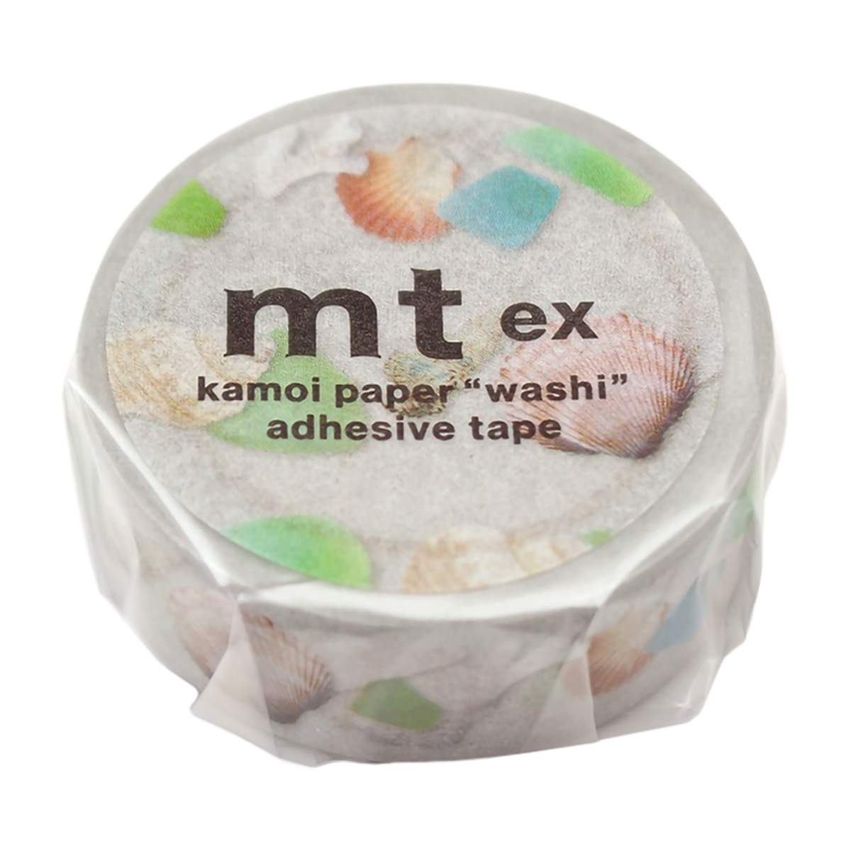カモ井／マスキングテープ　シーグラスと貝殻　ＭＴＥＸ１Ｐ２４６