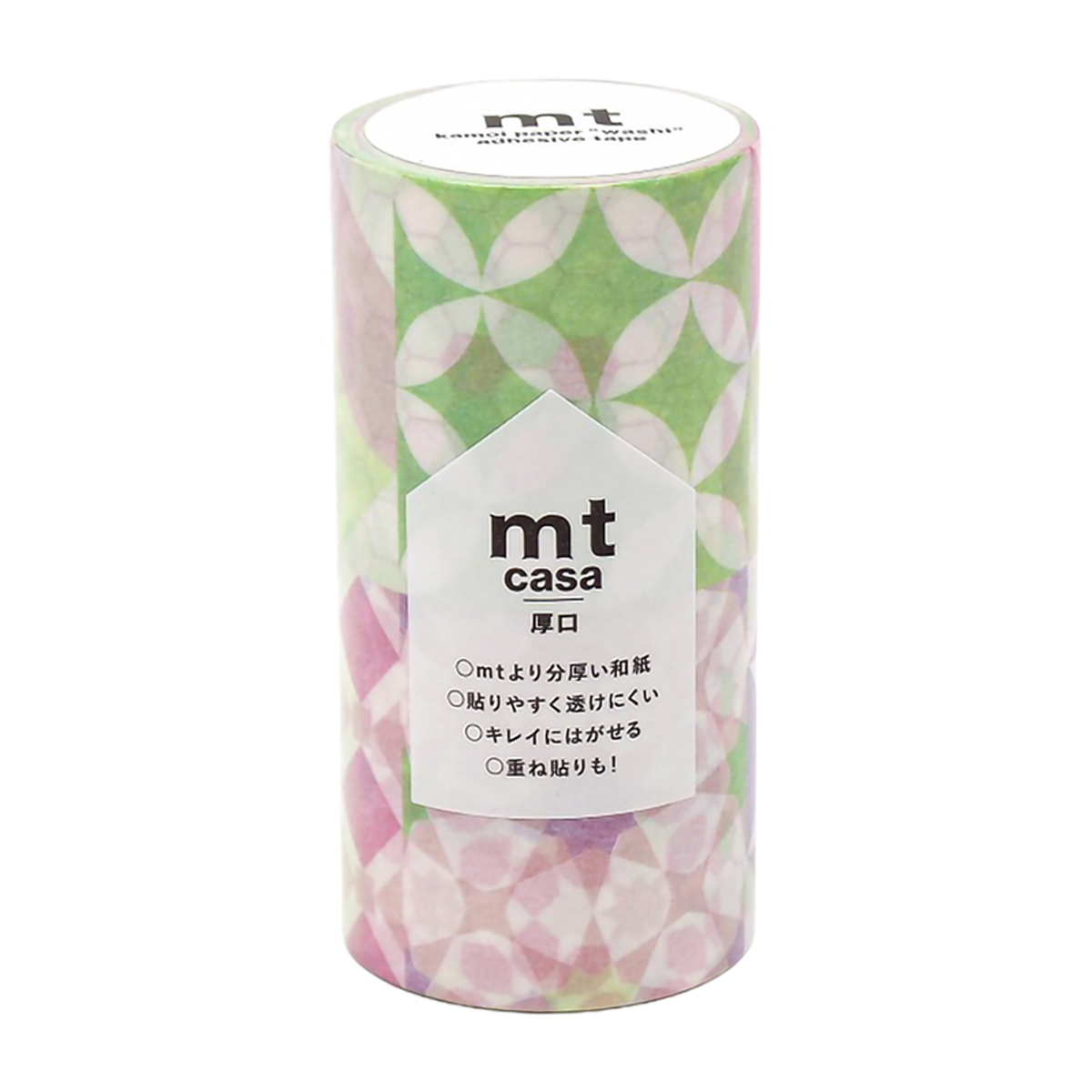 カモ井／マスキングテープ　ｍｔ　ｃａｓａ　厚口　タイル・パターン　ＭＴＣＡＳ０２０