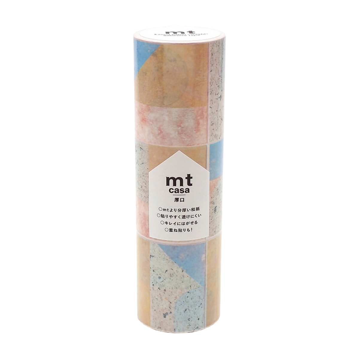 カモ井／マスキングテープ　ｍｔ　ｃａｓａ　厚口　図形タイル　ＭＴＣＡＳ０２８