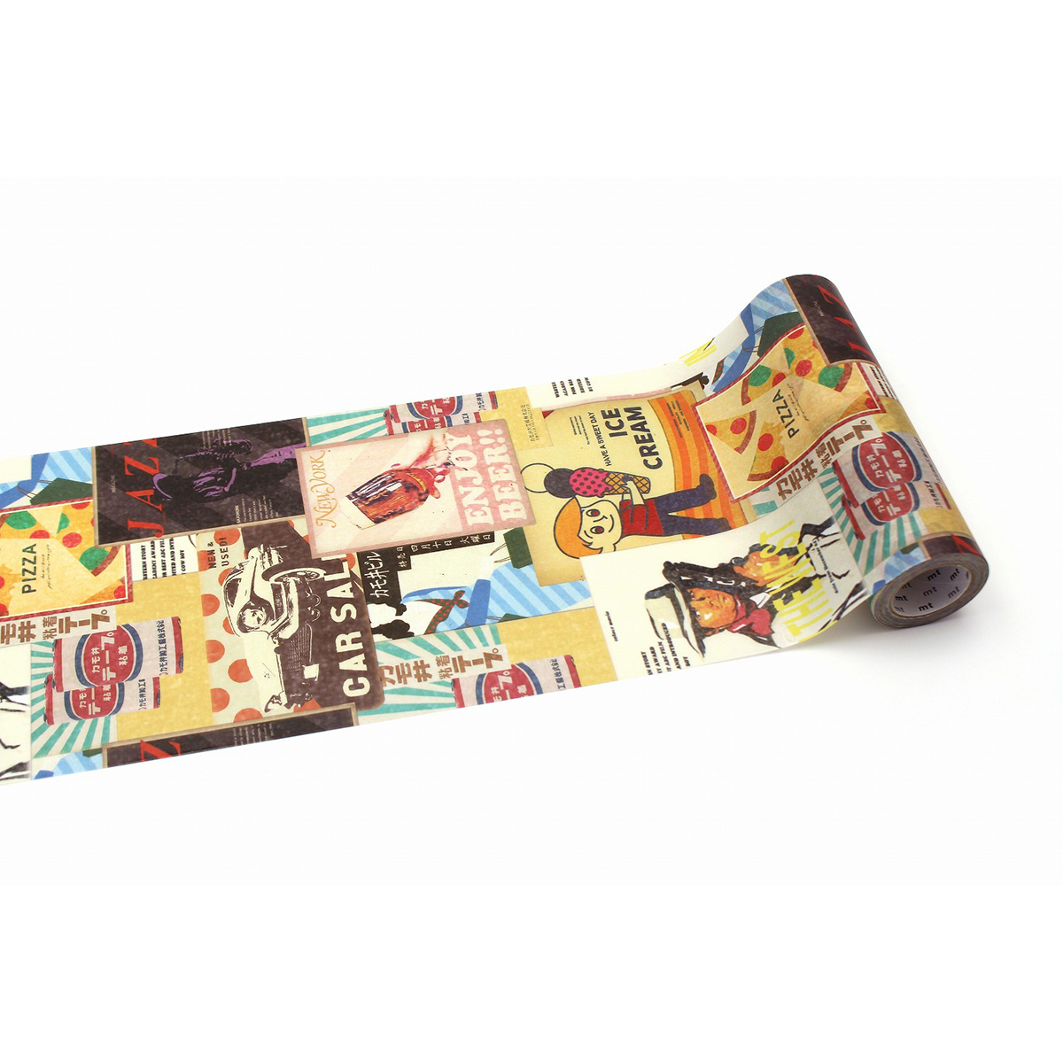 カモ井／マスキングテープ　ｍｔ　ｃａｓａ　厚口　ヴィンテージポスター　ＭＴＣＡＳ０３４