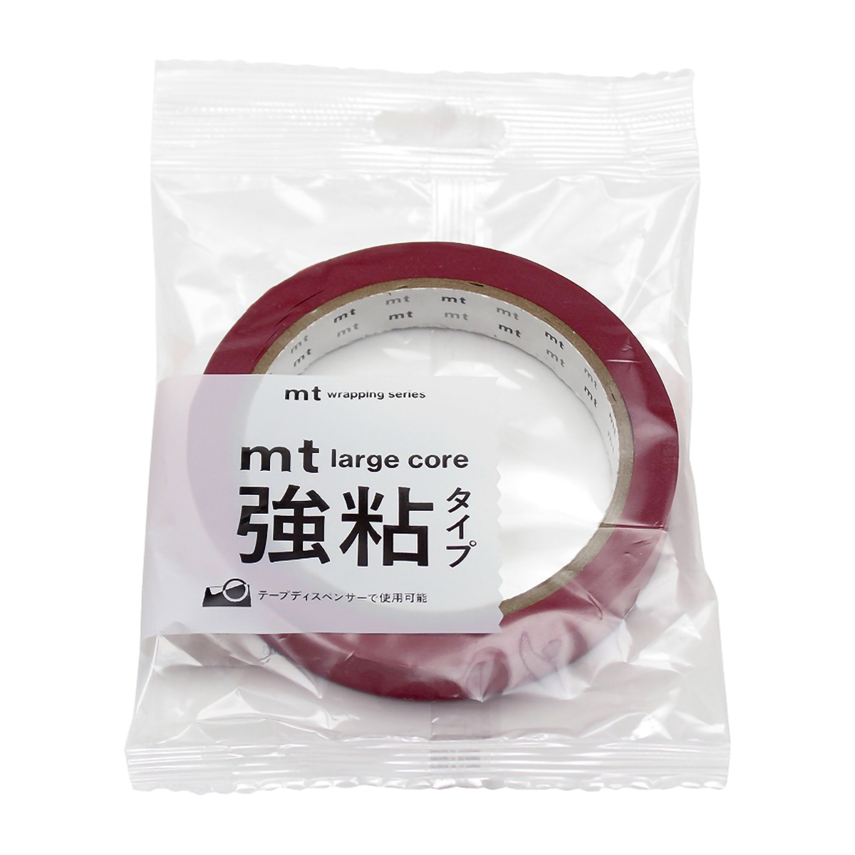 カモ井／マスキングテープ　ｍｔ　ｌａｒｇｅ　ｃｏｒｅ　和紙　臙脂　強粘着　ＭＴ０１Ｌ０５８