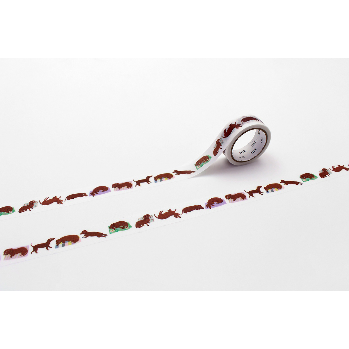 カモ井／マスキングテープ　レアモプチ　Ｓａｕｓａｇｅ　ｄｏｇ　ＭＴＬＥＡＭ０３